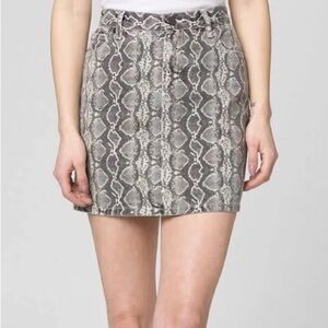 Blank NYC Snake Pattern Mini Skirt